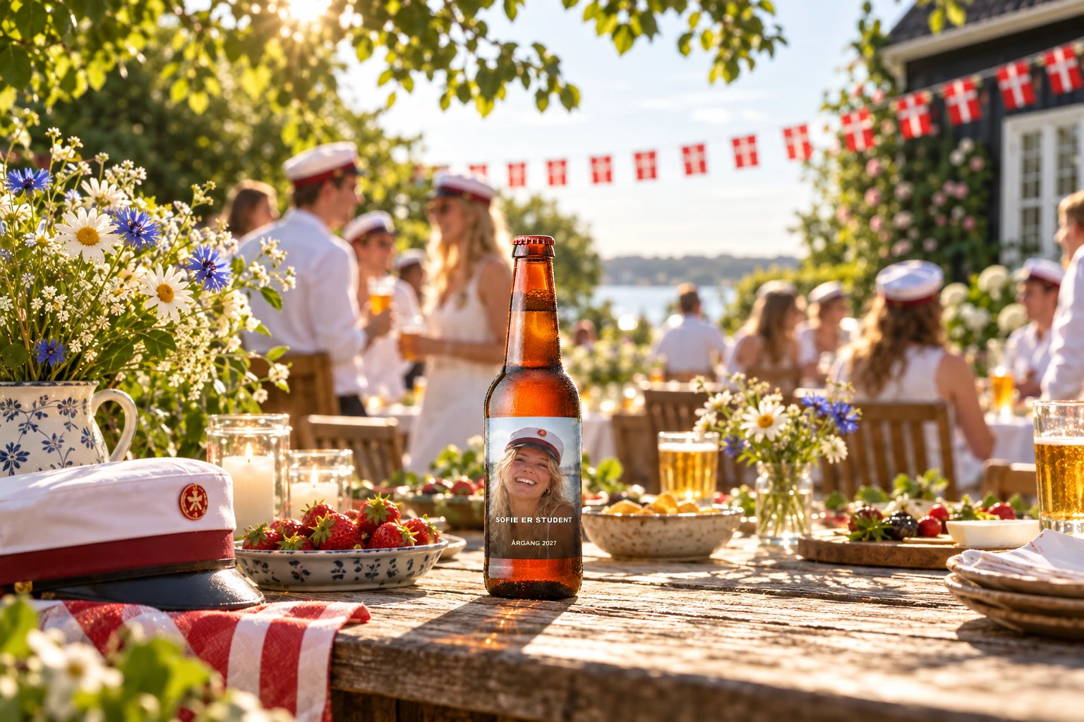 Personlig øletiket til en studentergilde
